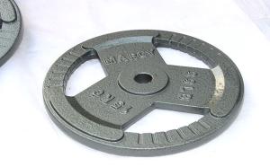 Quality body fintess Barbell Metal Weight Gym Plate with Three Handle wholesale