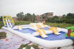 Kids And Adults Inflatable Water Park 0.9mm Pvc Tarpaulin