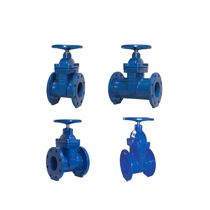 DIN PN16 Ductile Cast Iron GGG50 Hand wheel Resilient Seated Water Seal Gate Valve