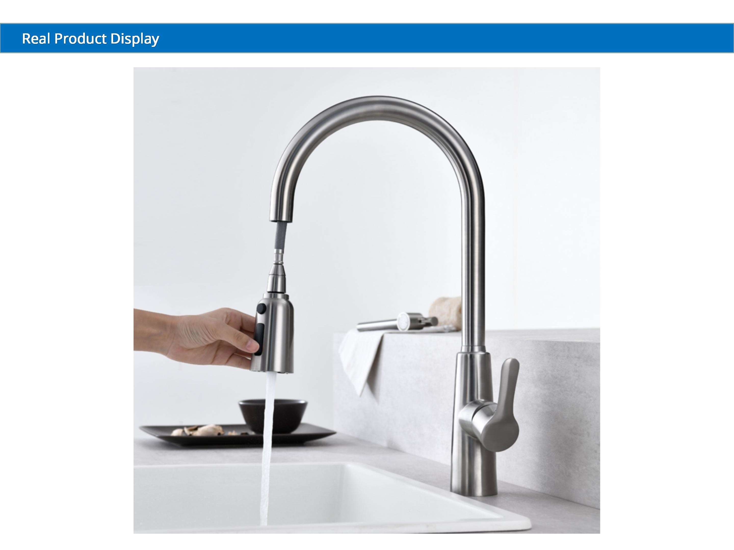 Water Saving Touch Sensor Kitchen Faucet ODM With 35mm Ceramic Cartridge