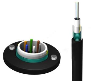 Quality G657A1 G657A2 Burial 4 Core Outdoor Fiber Optic Cable Steel Belt Steel Wire wholesale