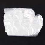 Transparent Disposable Plastic Gloves Environmental Protection For Food Cleaning