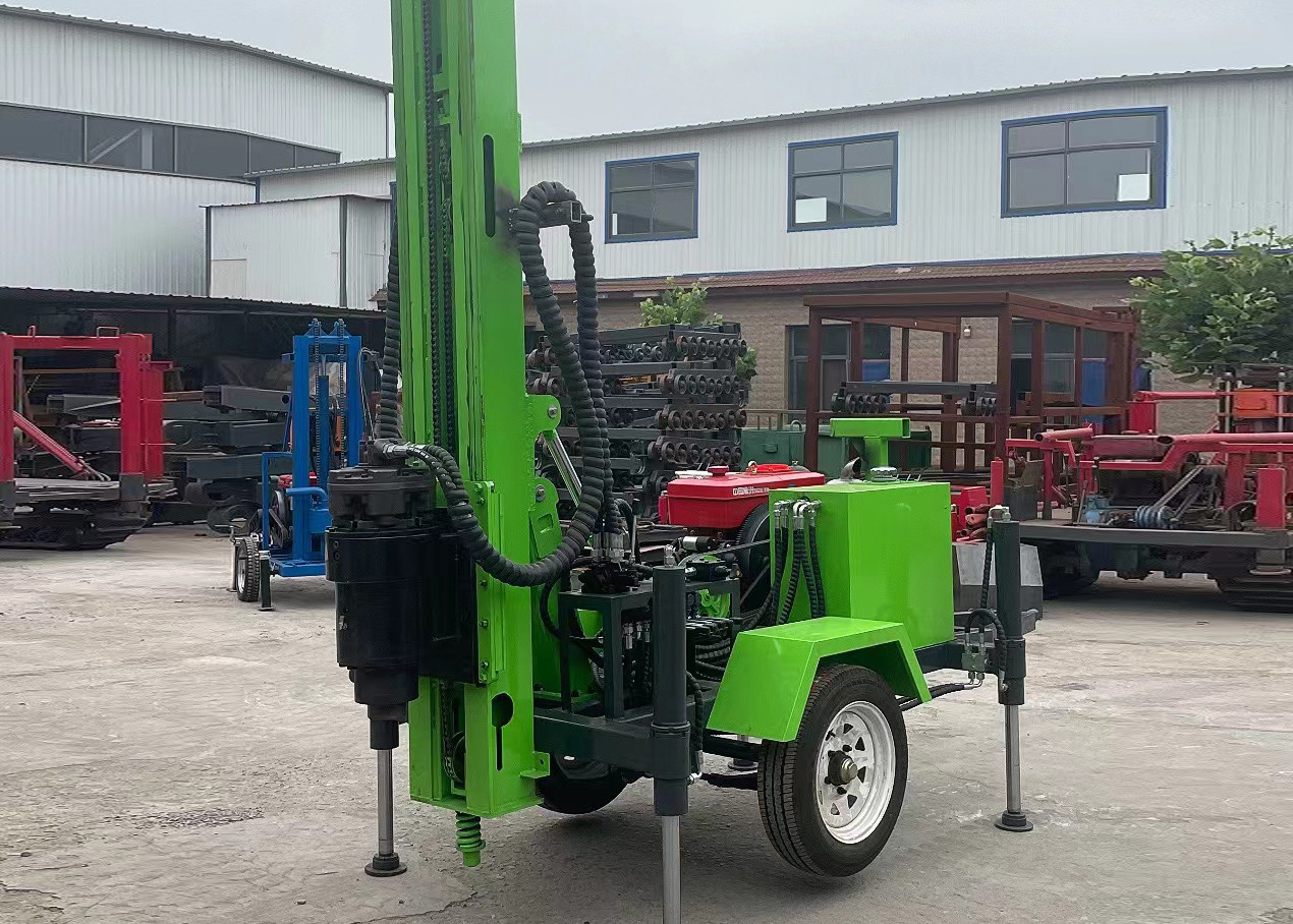 Diesel Engine Driven 2.5T Small Well Drilling Machine For Water Well Drilling