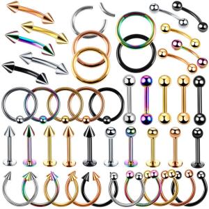 Quality Steel Segment Ring Ear Piercings Nose Ring Lip Eyebrow Piercings Ear Ring Captive Bead Ring Body Jewelry Piercings wholesale