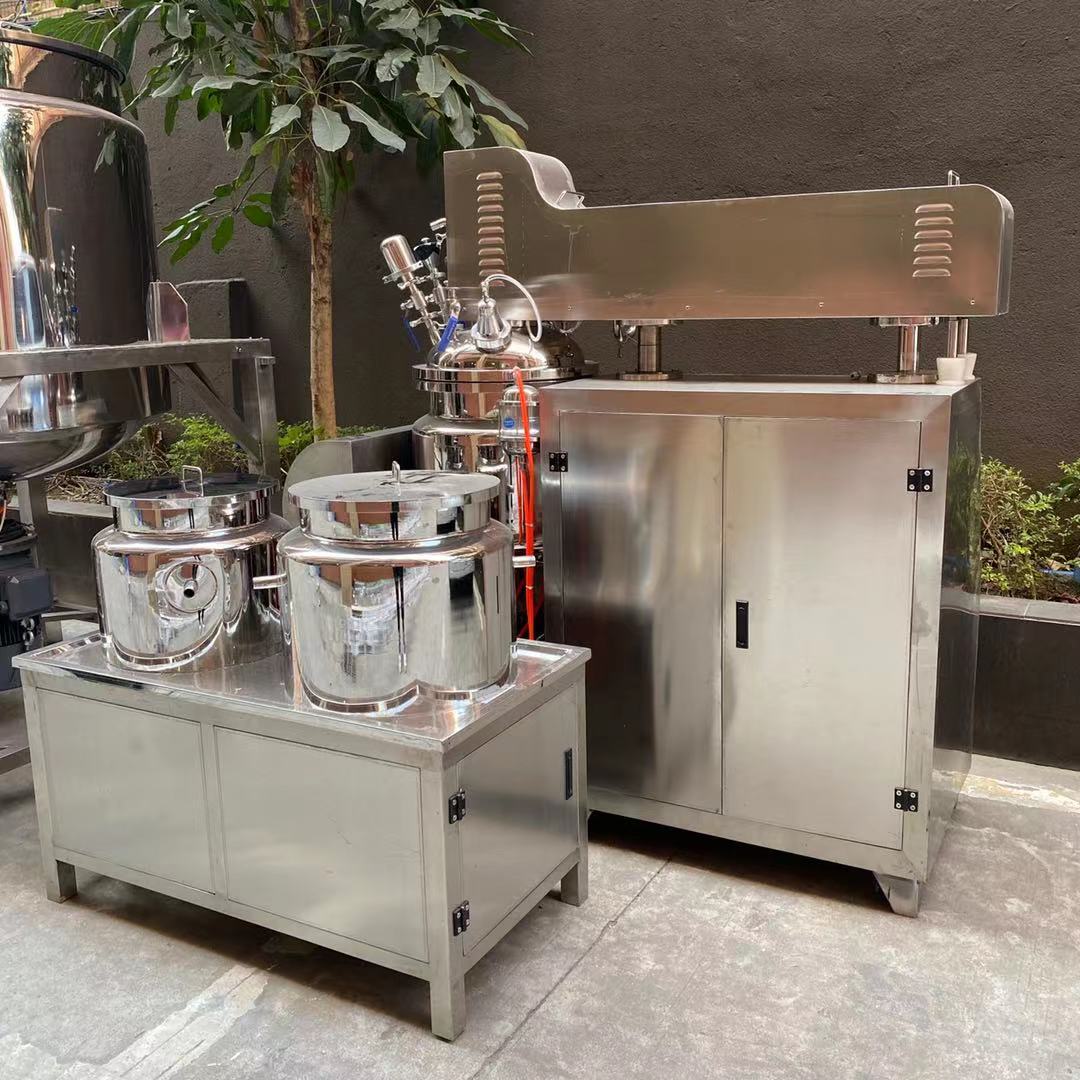 Skin Whitening Cream Vacuum Emulsifying Mixer Machine 50L-3000L