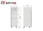 Upright Industrial Catering Fridge Digital Display Double Door CE Certification