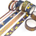 Kpop Rainbow Galaxy Holographic Washi Tape Gold Foil Custom