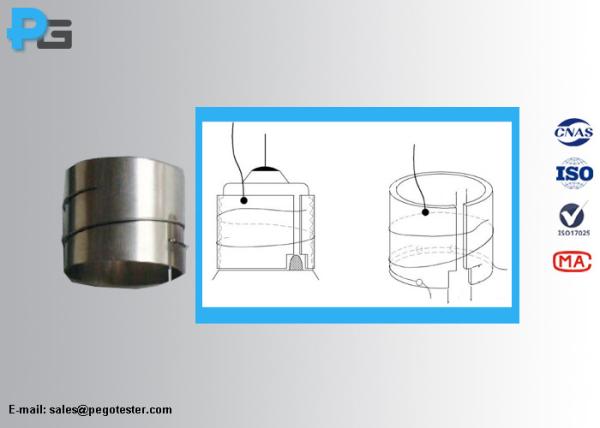 Cheap IEC60360 Cap Temperature Rise Test Lampholders Sleeve Made by Nickel 99% for sale