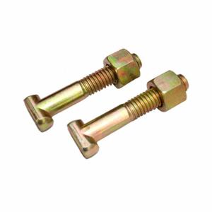 Quality Class 8.8 Full Thread Yellow Zinc Plated M12 T Head Bolts wholesale