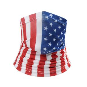 Quality wholesale custom USA flag neck gaiter kids bandanas cartoon unicorn rainbow wear wholesale