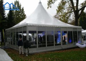 Quality PVC White Fabric Pagoda Canopy Tent With Hot Dip Galvanized Surface Treat German Pagoda Tent wholesale