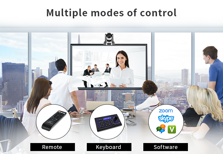 3 Zoom Video Conference Camera Sensor PTZ Camera for Church