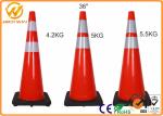 Highway Security Traffic Safety Cones , Reflective Red 36 Traffic Cones Rental