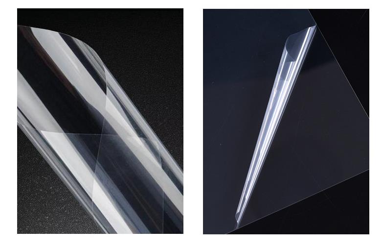 High Shrinkage 55%-75% PETG Shrink Film For Label Printing Smooth Matte Polyester Film