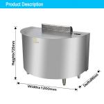 Commercial Hotel Equipment Stainless Steel 130KG Gas Type LPG/Natural Gas