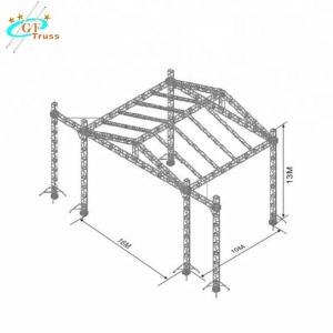 Quality Festival Used Theatre Lighting Truss 290mm Aluminium Spigot Type wholesale