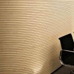 Interior Soundproofing Grooved Acoustic Panels 2440mm With Red Fire Resistant