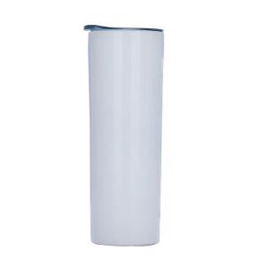 Quality Sublimation Blank 20 OZ Straight Skinny Tumbler With Straw Stainless Steel Double Wall Insulated Tumbler wholesale