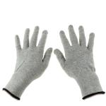 Grey Carbon Fibre 40D Silver Conductive Gloves
