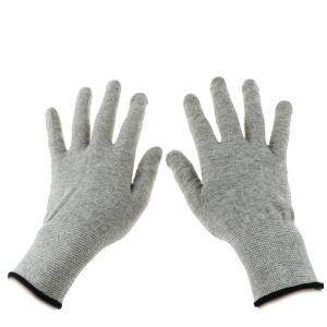 Quality Grey Carbon Fibre 40D Silver Conductive Gloves wholesale