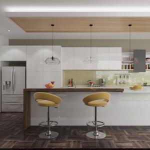 Quality European Style Custom Lacquer Acrylic Finish Solid Wood Kitchen Cabinet wholesale