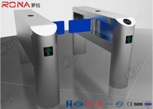 Quality Single Pole Half Height Turnstile , Pedestrian Turnstile Gate With Card Reader wholesale