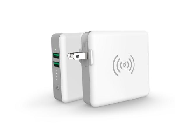 Cheap Lithium Battery 5200mAh QC3.0 Wireless Qi Phone Charger for sale