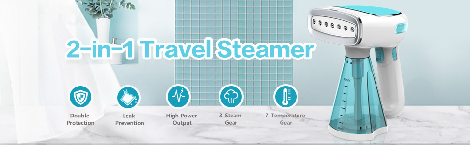 250-270ml Water Capacity Portable Foldable Fabric Vertical Steamer with Steam Iron Brushes