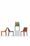 Living Room PU Dining Chairs Tear Resistant Green Fabric