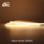 120lm/w Warm Nature White COB Led Strip Light for Cabinet Bedroom Kitchen
