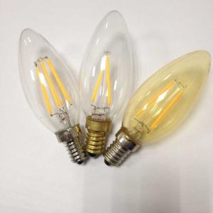 Quality VINTAGE C35 E12/E14 LED CANDLE LIGHT 2W 4W AMBER GLASS 120V 230V wholesale