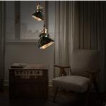 America Country Vintage Pendant Light With Glass Lampshade In Loft Industrial