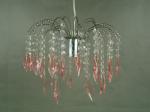 Romantic Pink Acrylic Lamp Shades D250*H180 3 Way Gimbal