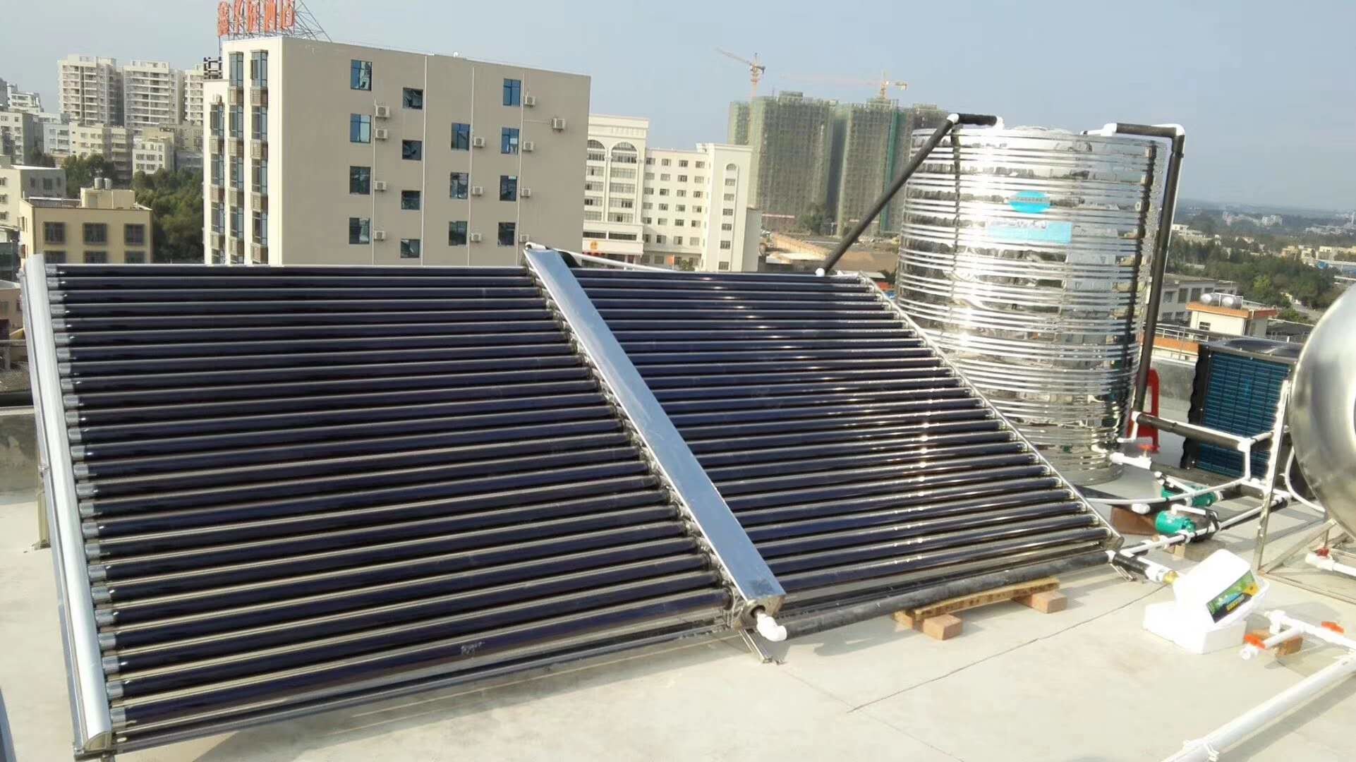 Eco Friendly Vacuum Tube Solar Collector , Evacuated Glass Tube Solar Collector