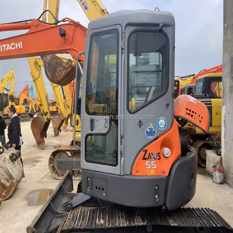 Hitachi hot sale Second hand hydraulic crawler excavator good condition HITACHI 55 Cheap price used mini diggerJapanese
