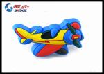 Airplane Rubber Kids Bedroom Knobs , PVC Cupboard Blue Dresser Knobs