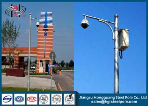 Quality Q235 CCTV Camera Pole With Hot Dip Galvanized / Powder Coated / Painting Craft wholesale
