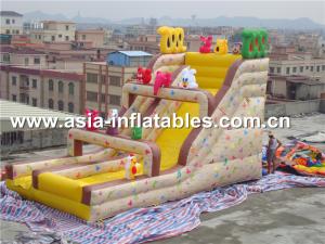 Quality Inflatable Slide With Lovely Animal Cartoons For Outdoor Inflatable Sports Games wholesale