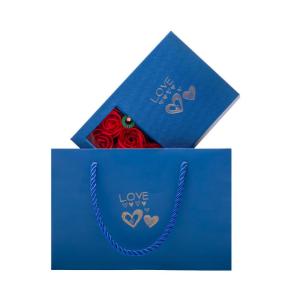 Quality 115*115*110 mm 0.406 kg Rose Flower Gift Jewelry Box Packaging Jewelry Box Necklace Box Earring Box Ring Box wholesale