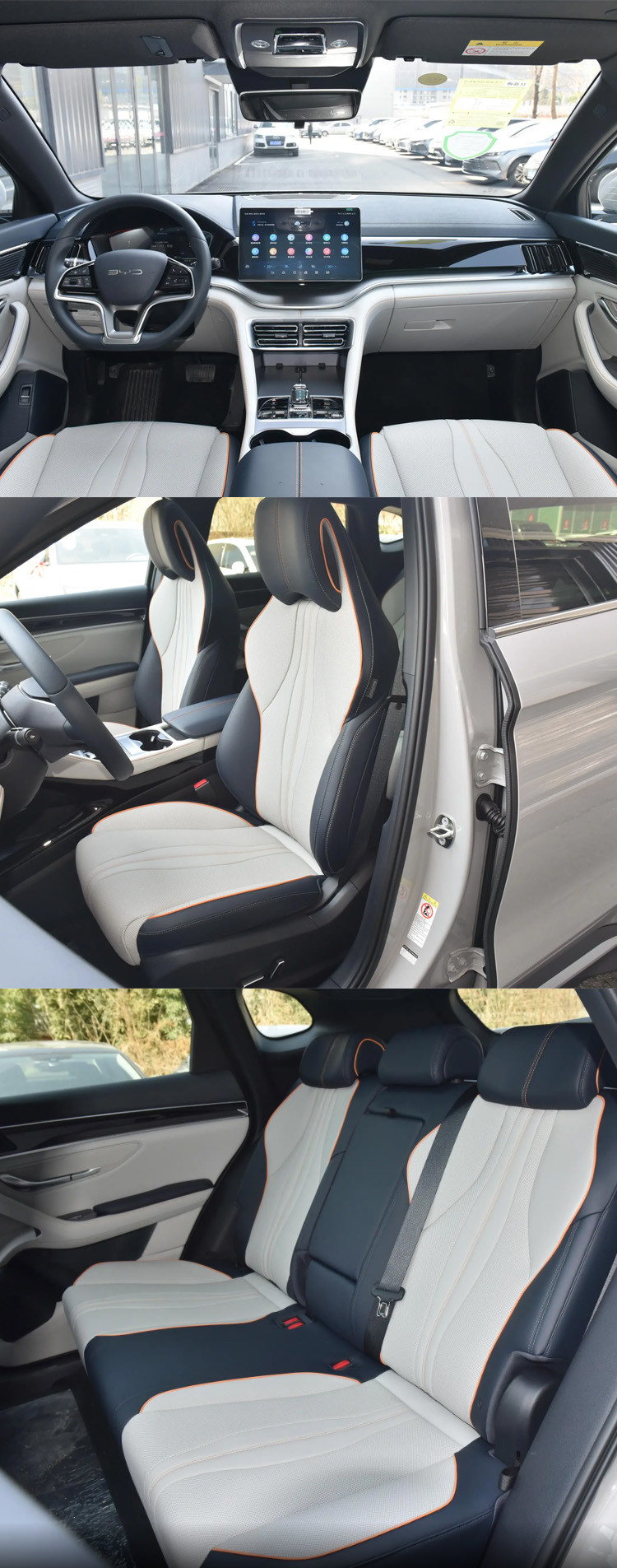 BYD Song Plus DM-I 5-Seat 5-Door SUV EV Auto with Top Speed of 170Mph Dark Interior