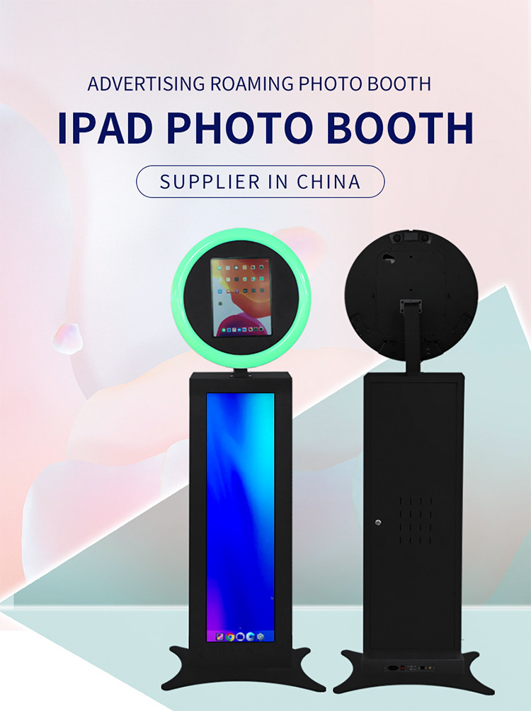 Remote Control Ipad Photo Booth Selfie Photo Booth Machine Rgb Ring Light