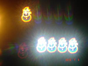 Quality Christmas Snowman Party 3D Fireworks Glasses Rainbow paper diffraction glasses wholesale