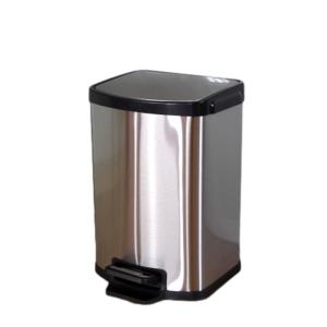 Quality Smudge Proof 12L Stainless Steel Pedal Trash Can wholesale