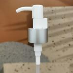24/410 Plastic Cosmetic Lotion Oil Pump Silver Aluminum Closure Metal Shell With
