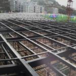 Industrial Insulated Steel Frame Buildings Construction With Metallic Materials