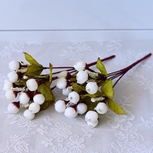Quality Indoor and outdoor Small pretty red flower heads wholesale plastic flowers durable home decoration wholesale