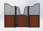 Movable Sliding Horse Stall Doors Hot Dip Galvanized Finish Surface