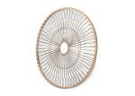 Wrought Frame MDF Decorative Round Metal Wall Art Mirror
