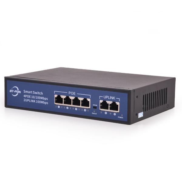 Cheap 4 Port 10/100mbps Ethernet IEEE 802.3af Poe Network Switch for sale