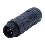 IP67 Nylon M12 Nylon LED Waterproof Cable Connector